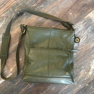 The Sak Green Leather Purse Crossbody Bag